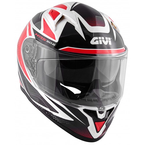 Мотошлем Givi 50.6 Stoccarda Follow White/Black/Red