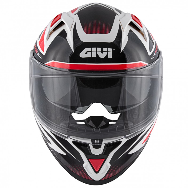 Мотошлем Givi 50.6 Stoccarda Follow White/Black/Red
