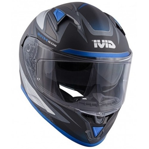 Мотошлем Givi 50.6 Stoccarda Follow Matte Titanium/Silver/Blue