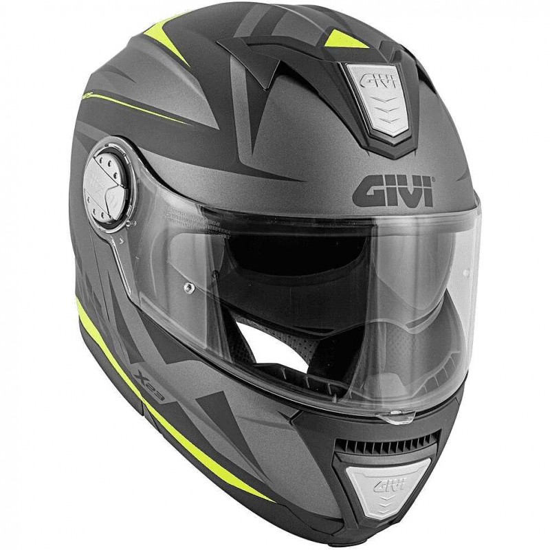 Мотошлем Givi X.23 Sydney Pointed Matt Black/Titanium/Yellow