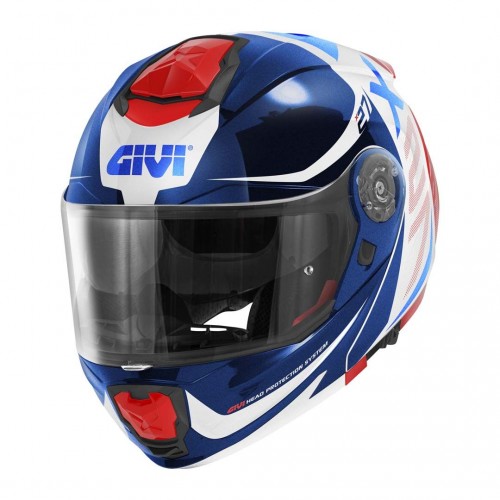 Мотошолом Givi X.27 Dimension White Blue Red