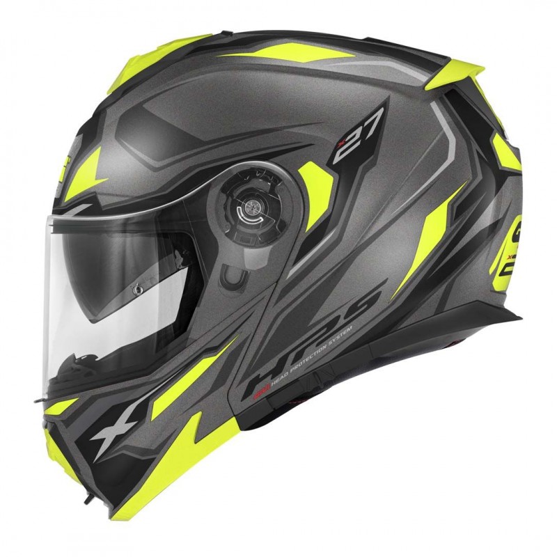 Мотошлем Givi X.27 Sector Black Yellow Grey Matt