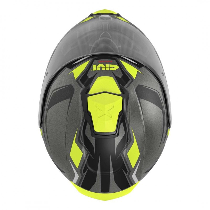 Мотошлем Givi X.27 Sector Black Yellow Grey Matt