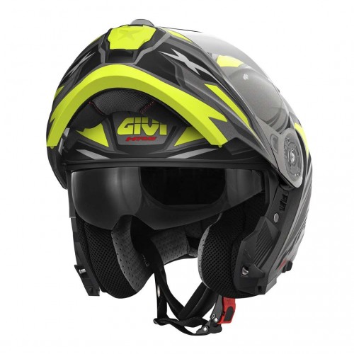 Мотошлем Givi X.27 Sector Matt Black/Titanium/Yellow