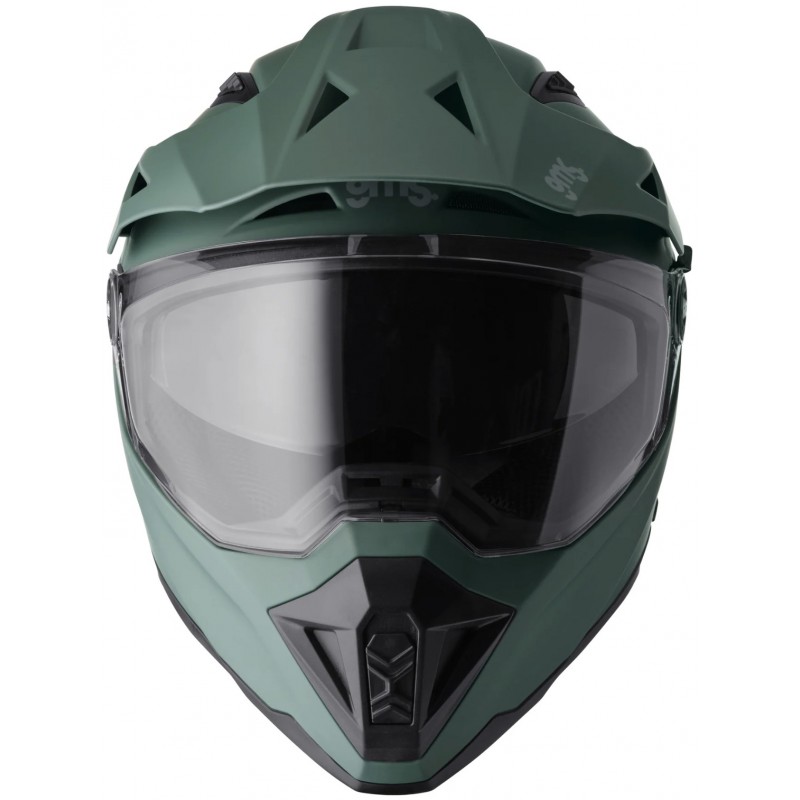 Мотошолом GMS Adventus Matt Darkgreen