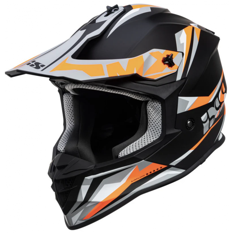 Мотошлем IXS 362 2.0 Black/Orange Matt