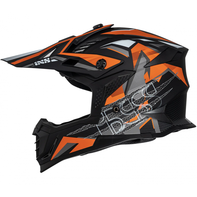 Мотошлем IXS 363 2.0 Black/Orange Matt