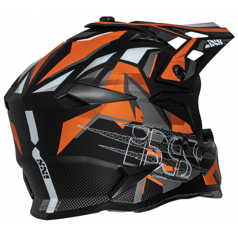 Мотошлем IXS 363 2.0 Black/Orange Matt