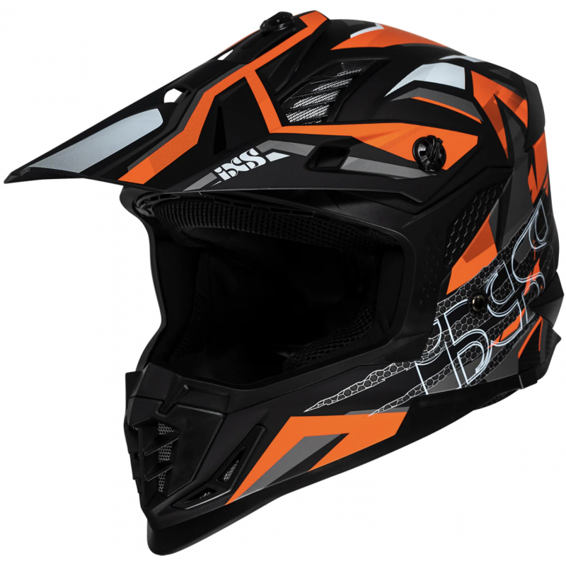 Мотошлем IXS 363 2.0 Black/Orange Matt