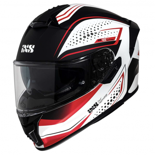 Мотошолом IXS 422 FG 2.2 Black Red White Matt W