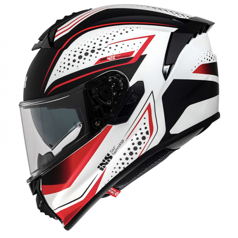 Мотошлем IXS 422 FG 2.2 Black Red White Matt W
