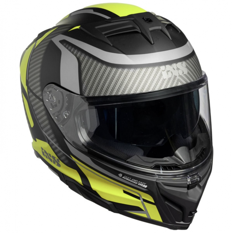 Мотошлем IXS 912 SV 2.0 Black Grey Yellow W
