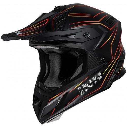 Мотошолом IXS 189FG 2.0 Black Red Matt