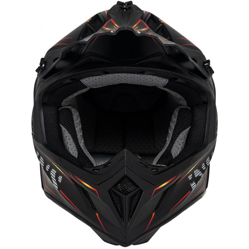 Мотошолом IXS 189FG 2.0 Black Red Matt
