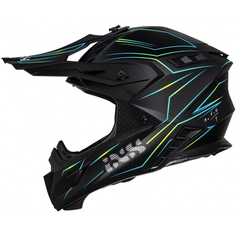 Мотошолом IXS 189FG 2.0 Black Yellow Matt