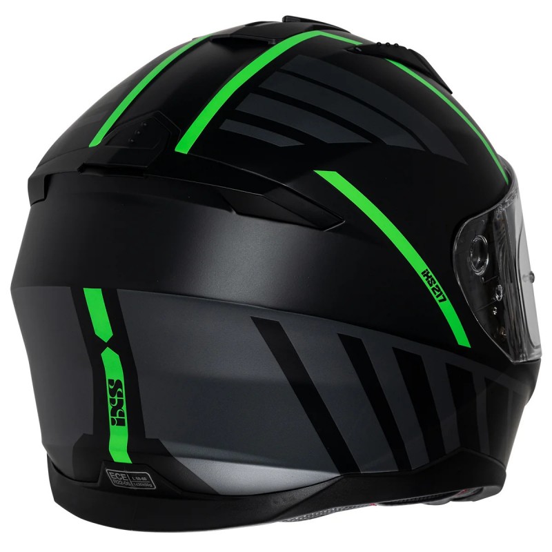 Мотошолом IXS 217 2.0 Black Green Matt