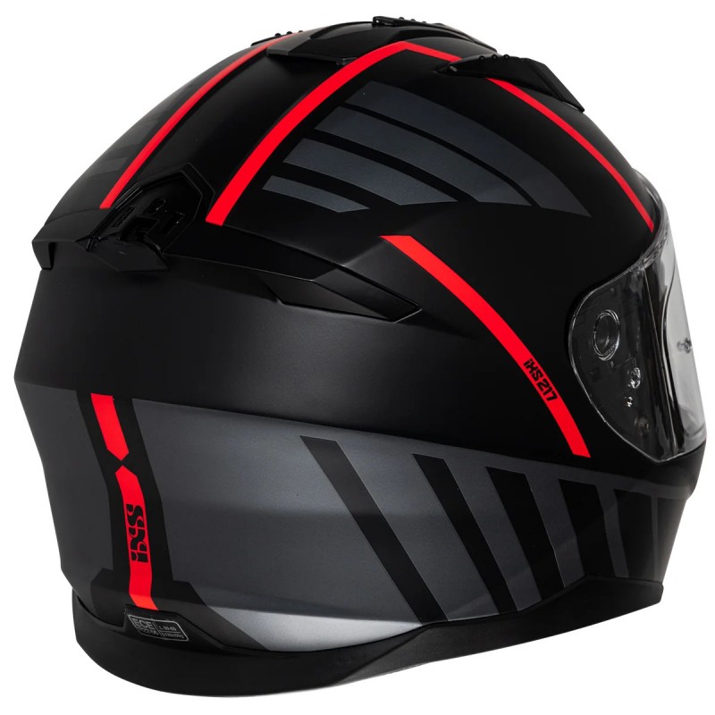 Мотошолом IXS 217 2.0 Black Red Matt