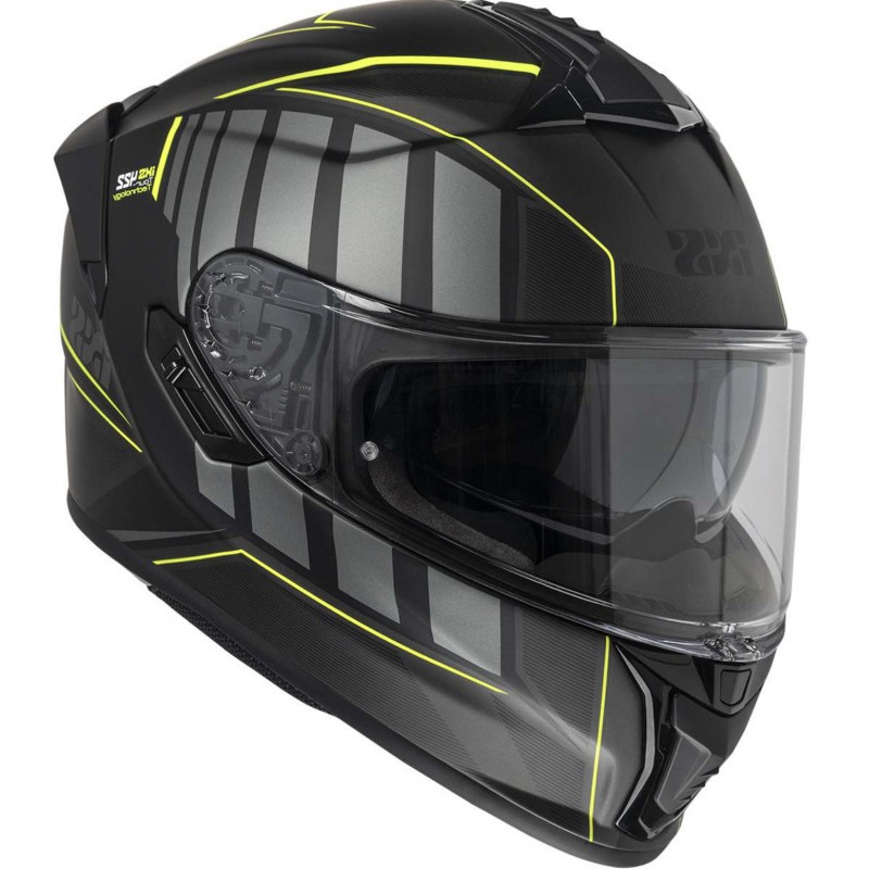 Мотошлем IXS 422 FG 2.1 Black Grey Yellow Matt W