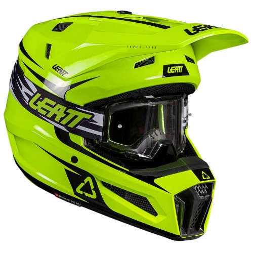 Мотошолом+маска Leatt Kit 3.5 V26 Neon/Yellow