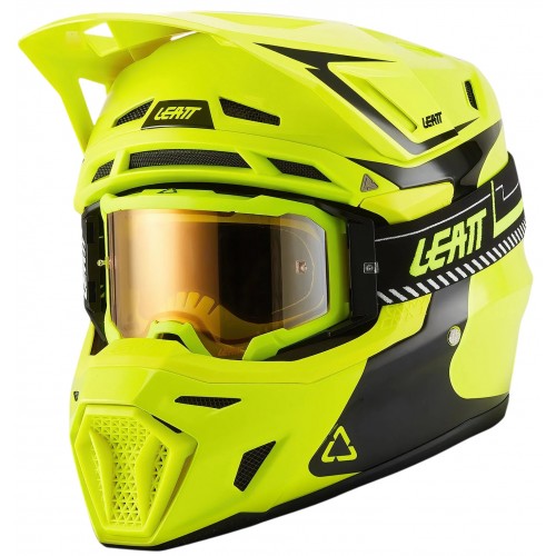 Мотошолом+маска Leatt Kit 8.5 Neon/Yellow