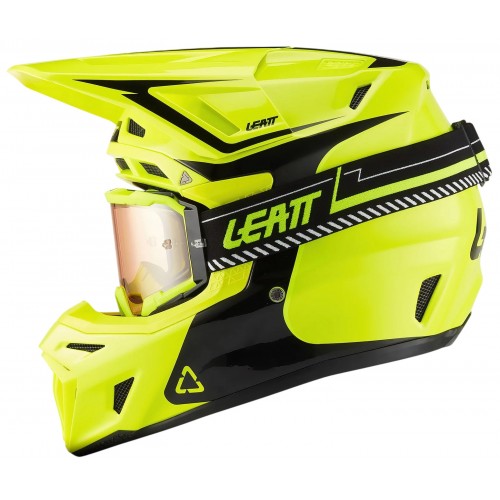 Мотошолом+маска Leatt Kit 8.5 Neon/Yellow