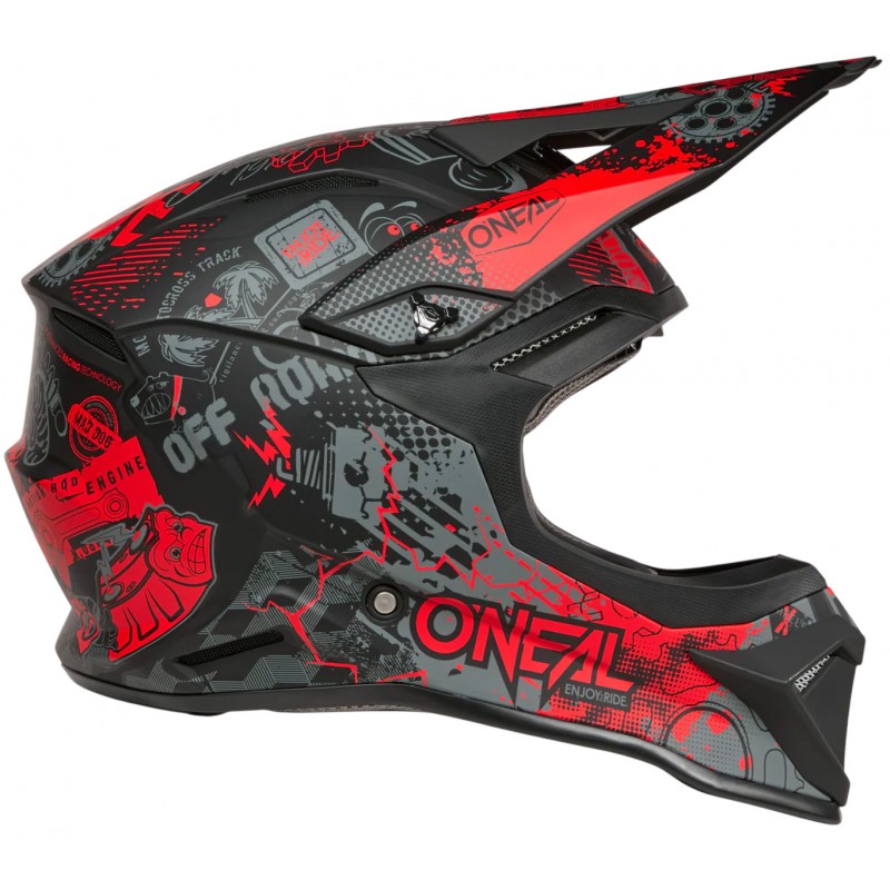 Мотошолом Oneal 1SRS Vibrant V.26 Black/Red