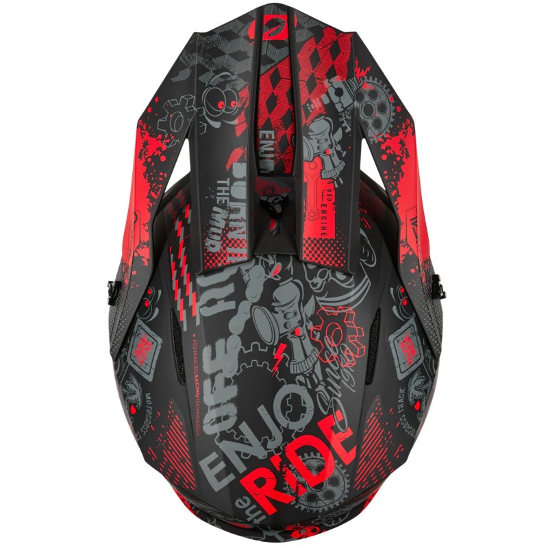 Мотошолом Oneal 1SRS Vibrant V.26 Black/Red
