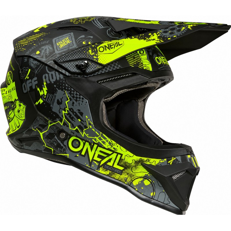 Мотошолом Oneal 1SRS Vibrant V.26 Black/Yellow