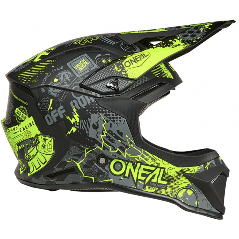 Мотошолом Oneal 1SRS Vibrant V.26 Black/Yellow