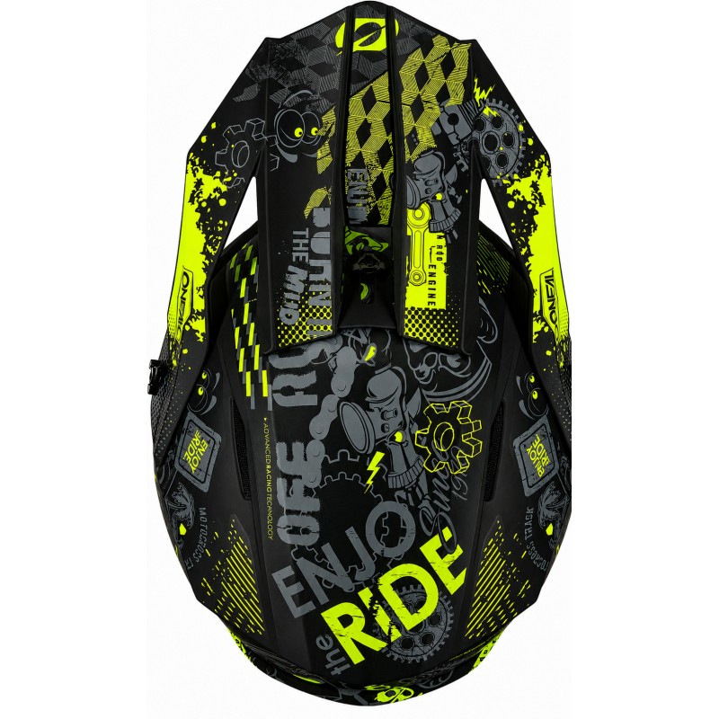 Мотошолом Oneal 1SRS Vibrant V.26 Black/Yellow