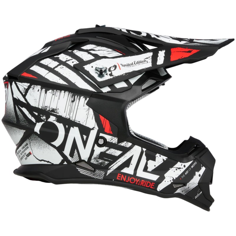 Мотошолом Oneal 2SRS Glitch Black/White