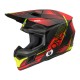 Мотошолом Oneal 3SRS Haze V.26 Black/Red/Yellow