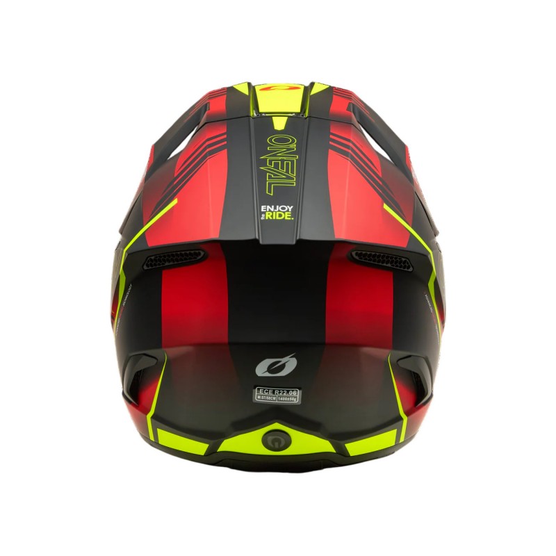 Мотошолом Oneal 3SRS Haze V.26 Black/Red/Yellow