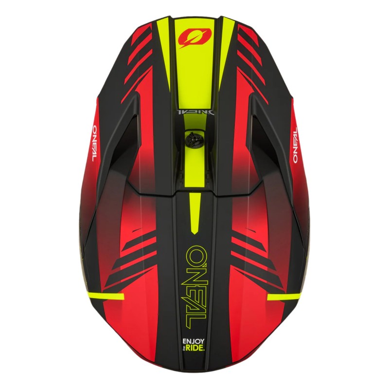 Мотошолом Oneal 3SRS Haze V.26 Black/Red/Yellow