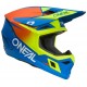 Мотошолом Oneal 3SRS Solid V.26 Blue/Neon