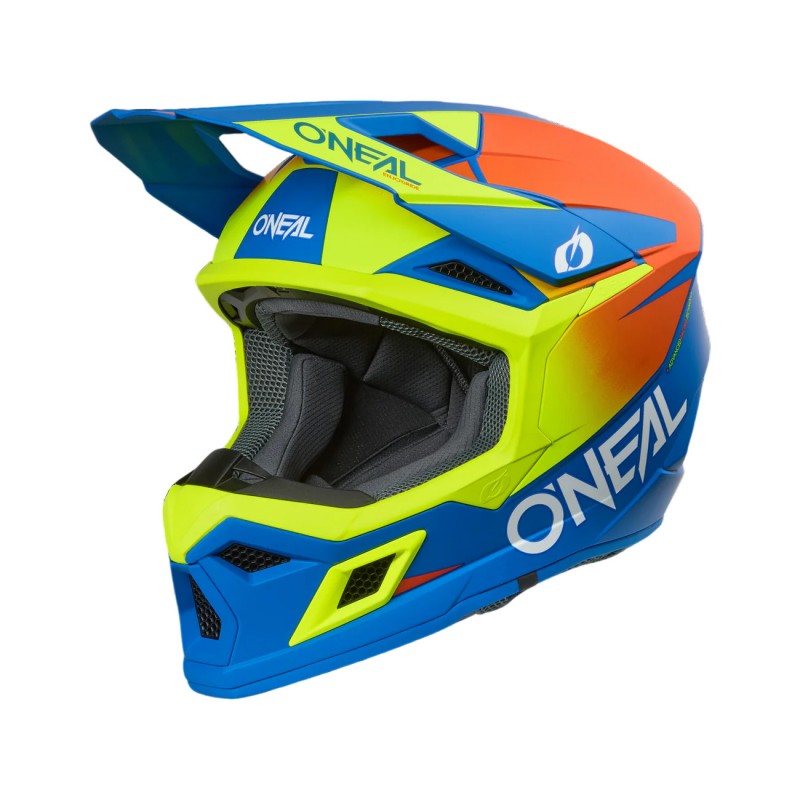 Мотошолом Oneal 3SRS Solid V.26 Blue/Neon
