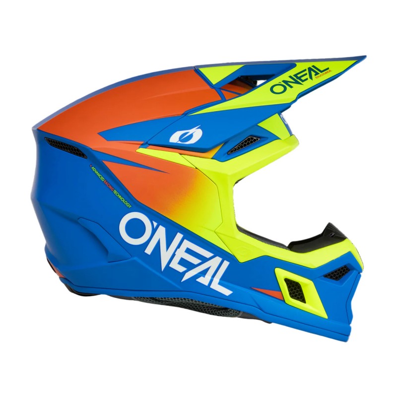 Мотошолом Oneal 3SRS Solid V.26 Blue/Neon