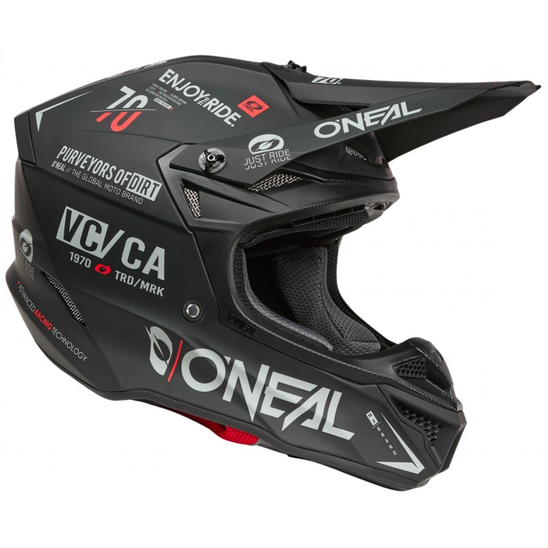 Мотошолом Oneal 5SRS Brand V.26 Black/Gray
