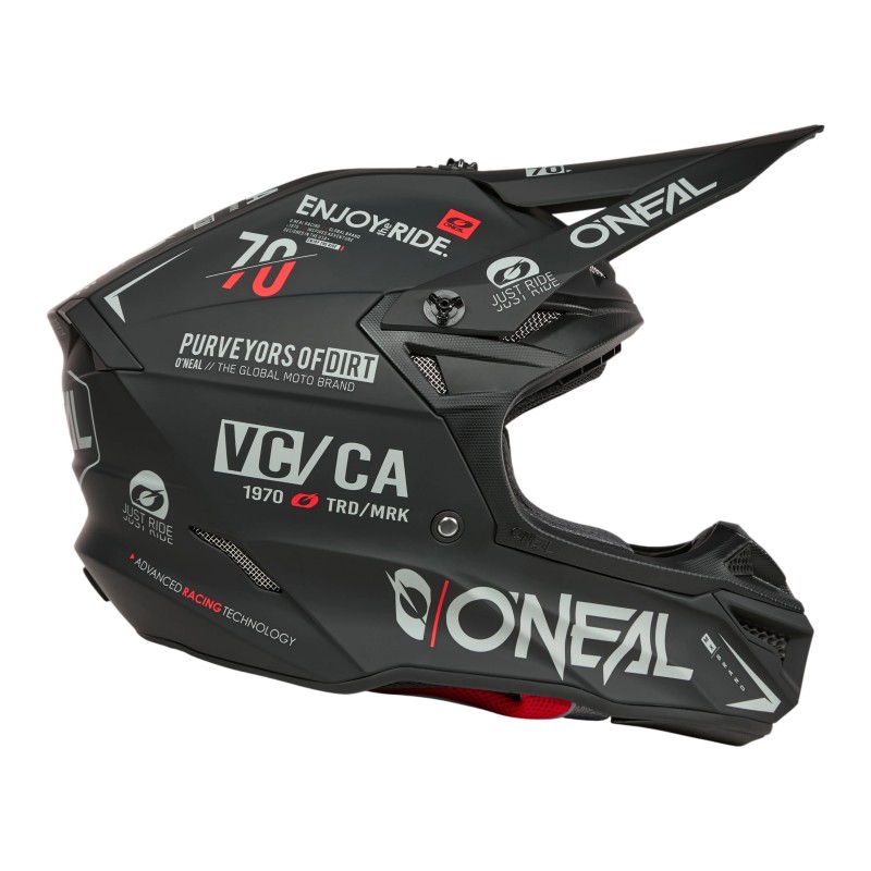 Мотошолом Oneal 5SRS Brand V.26 Black/Gray