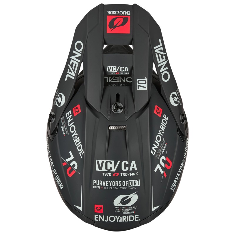 Мотошолом Oneal 5SRS Brand V.26 Black/Gray