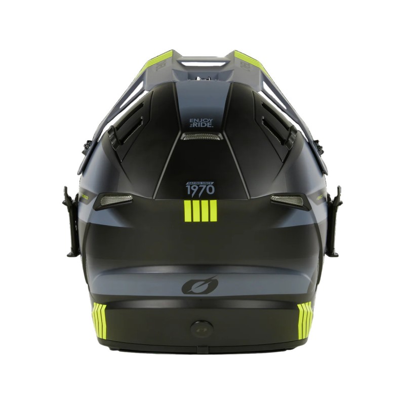 Мотошолом Oneal EX-SRS Hitch V.24 Black/Gray/Yellow