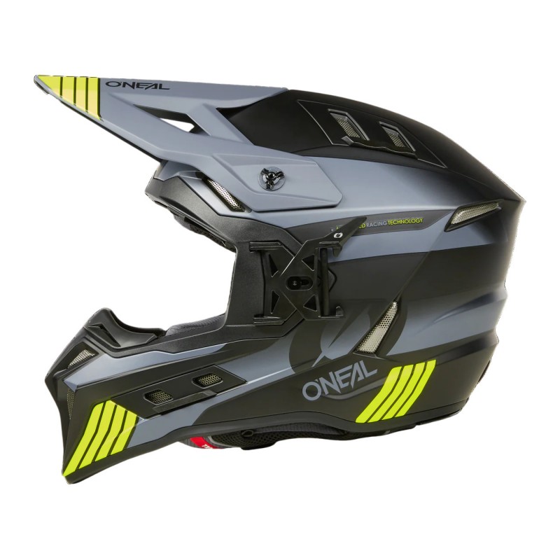 Мотошолом Oneal EX-SRS Hitch V.24 Black/Gray/Yellow