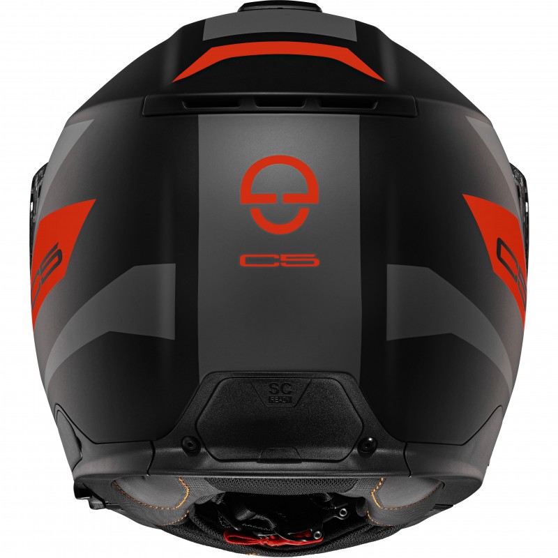 Мотошолом Schuberth C5 Black Grey Red Matt