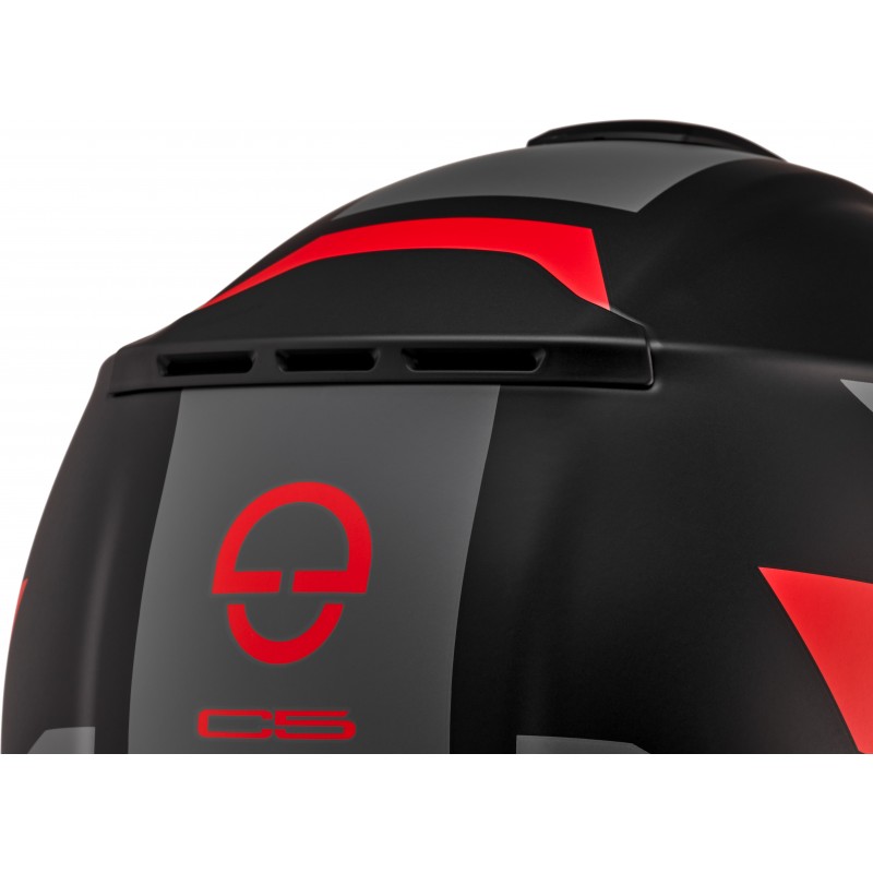 Мотошолом Schuberth C5 Black Grey Red Matt