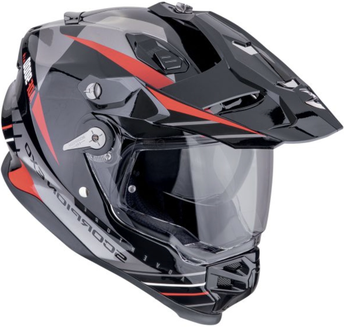 プロキオン Мотошлем Scorpion ADF-9000 Air Feat Black/Silver/Red купити від 23