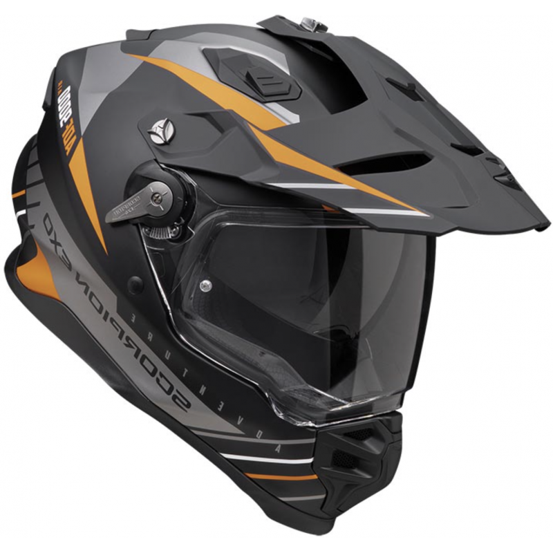 Мотошлем Scorpion ADF-9000 Air Feat Matt Black/Silver/Orange