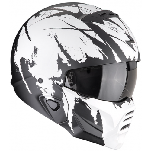 Мотошлем Scorpion EXO-Combat 2 Marauder Matt Black/White