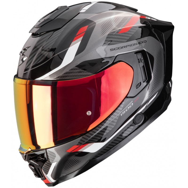 Мотошолом Scorpion EXO-1500 Air Sleek Black/Red