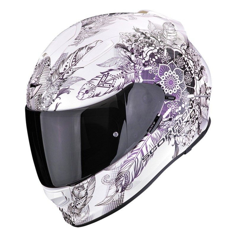 Мотошолом Scorpion EXO-491 Dream White/Chameleon