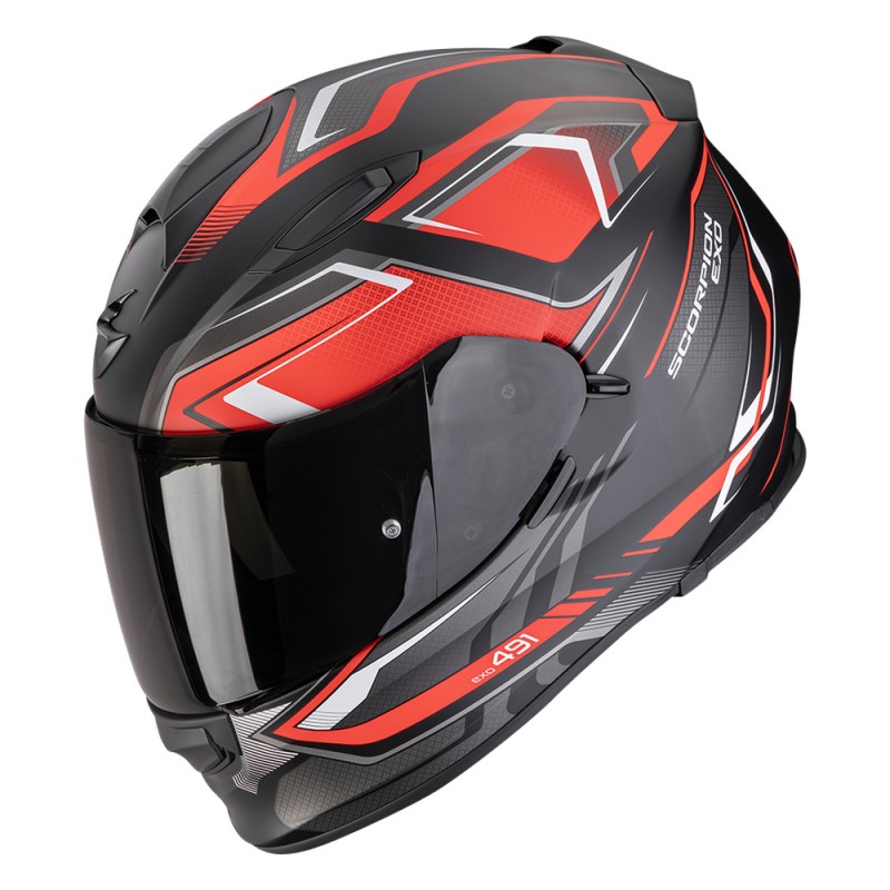 Мотошолом Scorpion EXO-491 Zumo Black/Red Matt